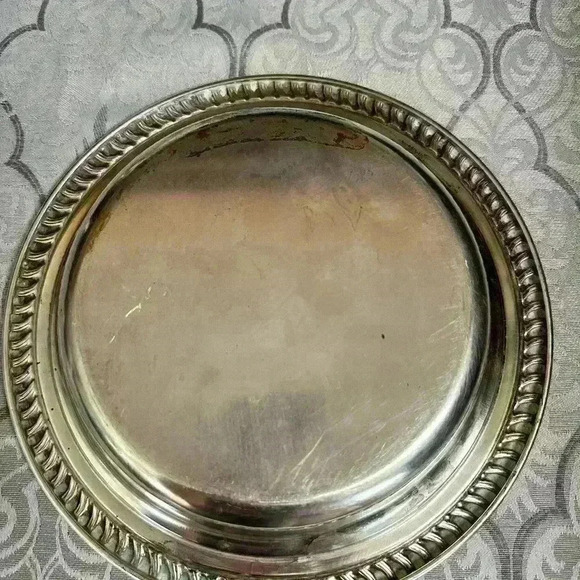 Sheridan Silver On Copper Vintage Used Serving Bowl - Picture 3 of 8